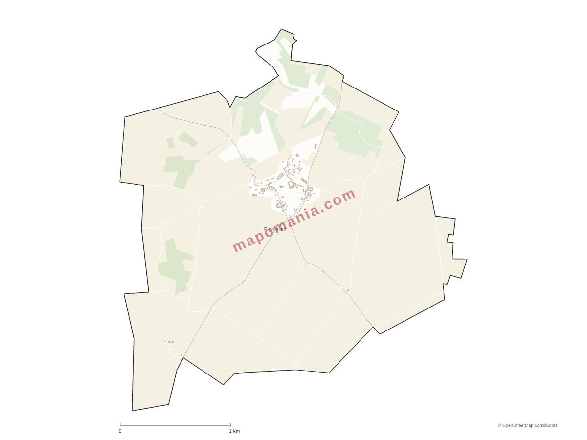 Carte de Fignières à personnaliser