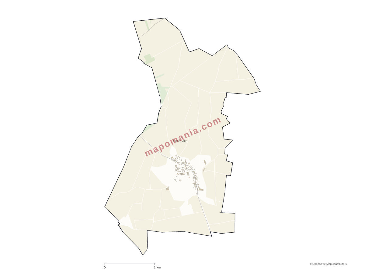 Carte de Forceville à personnaliser
