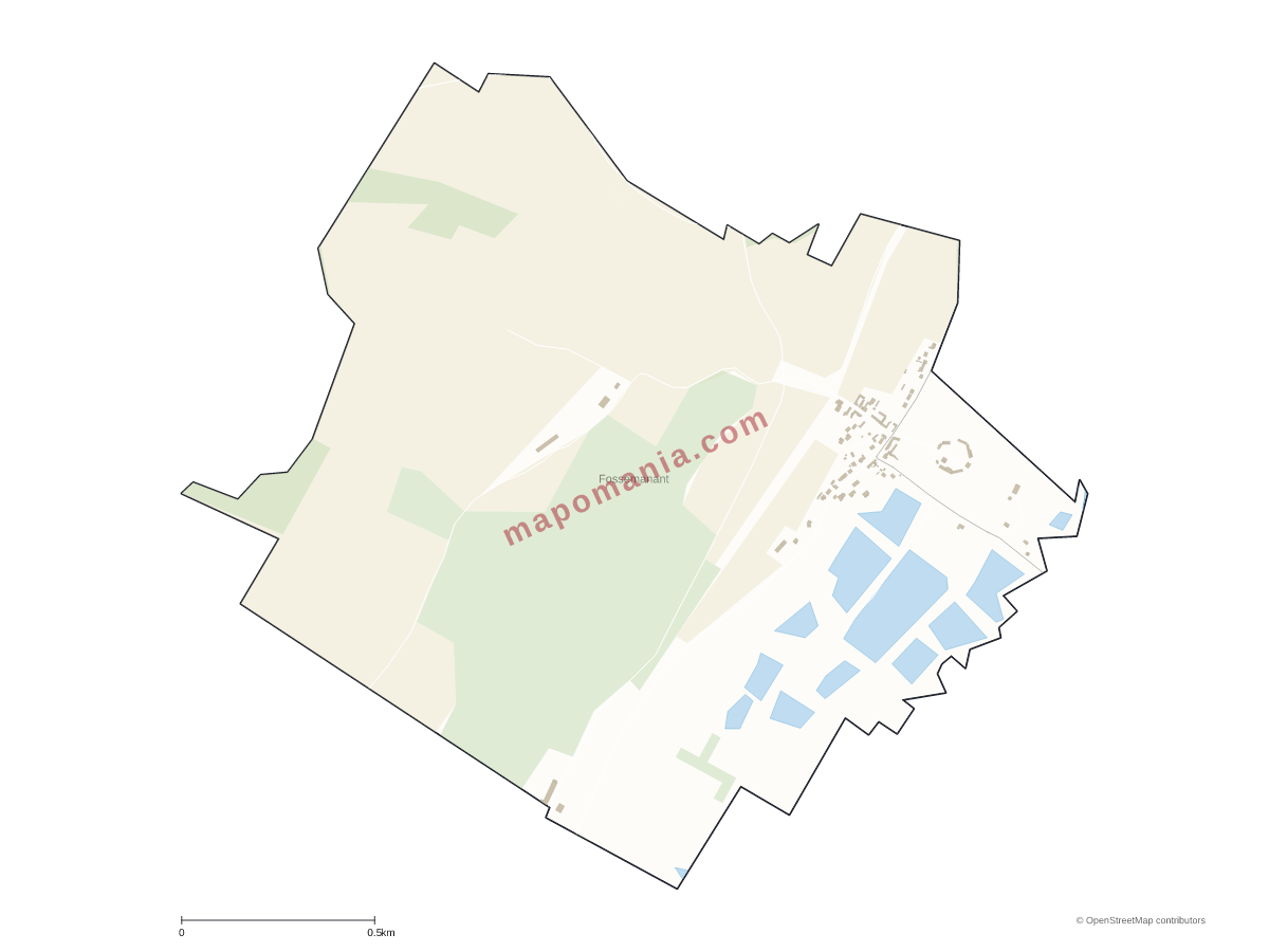 Carte de Fossemanant à personnaliser