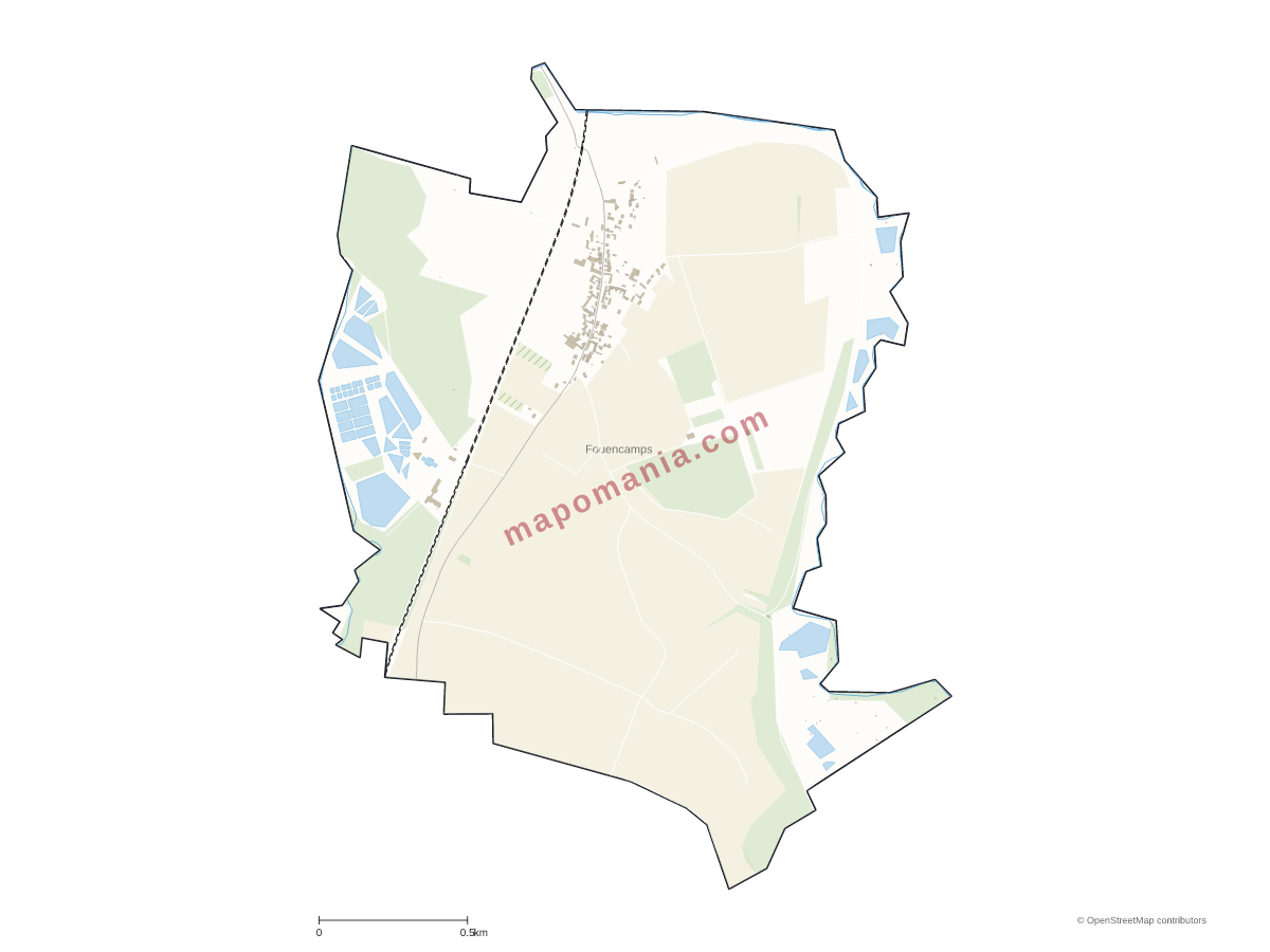 Carte de Fouencamps à personnaliser