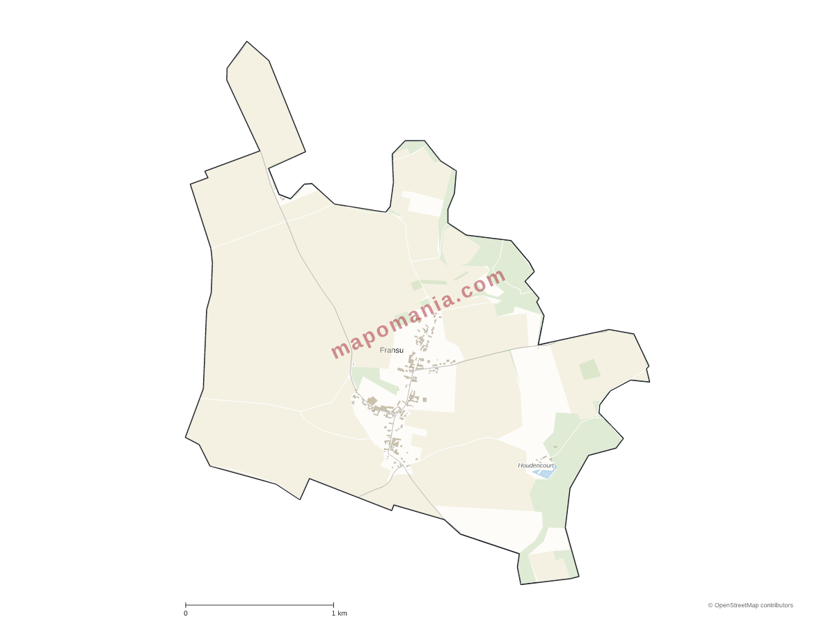 Carte de Fransu à personnaliser