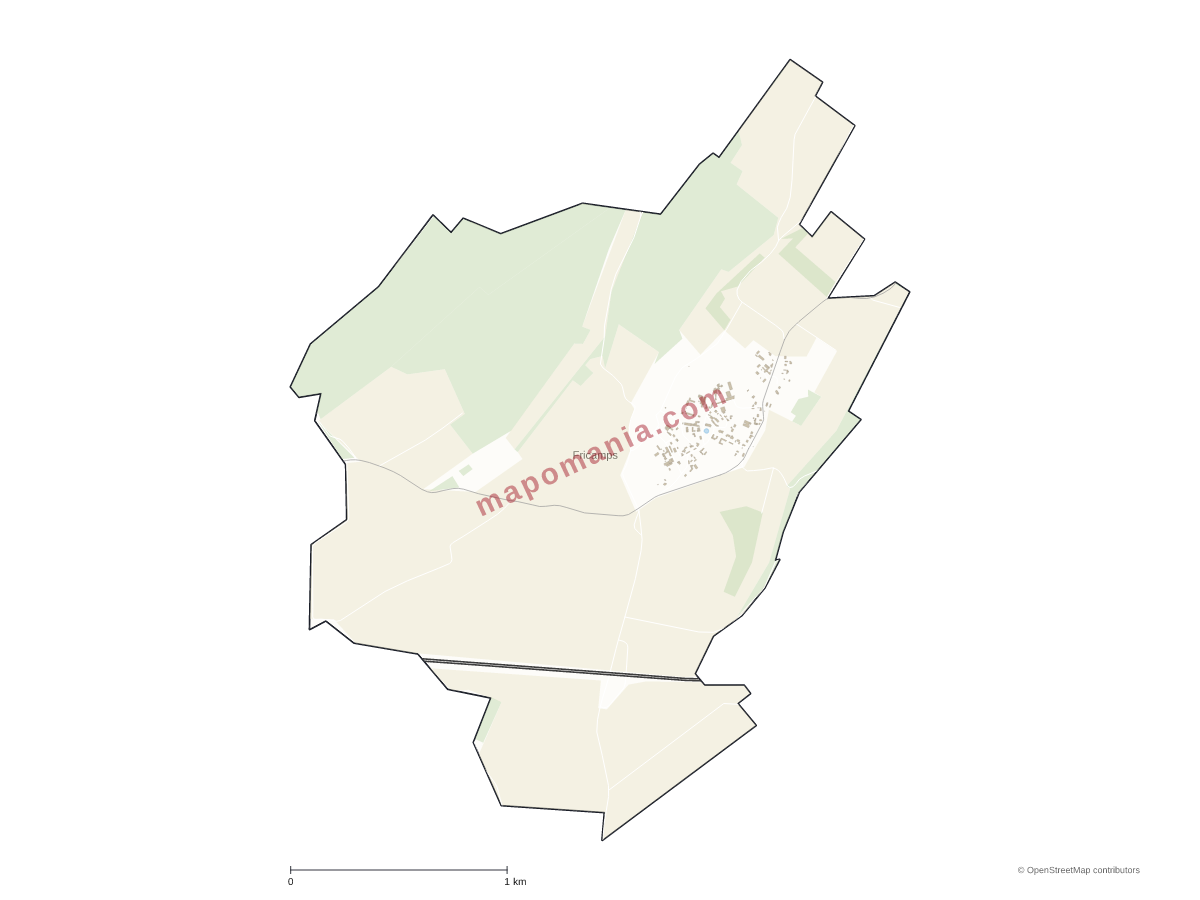 Carte de Fricamps à personnaliser