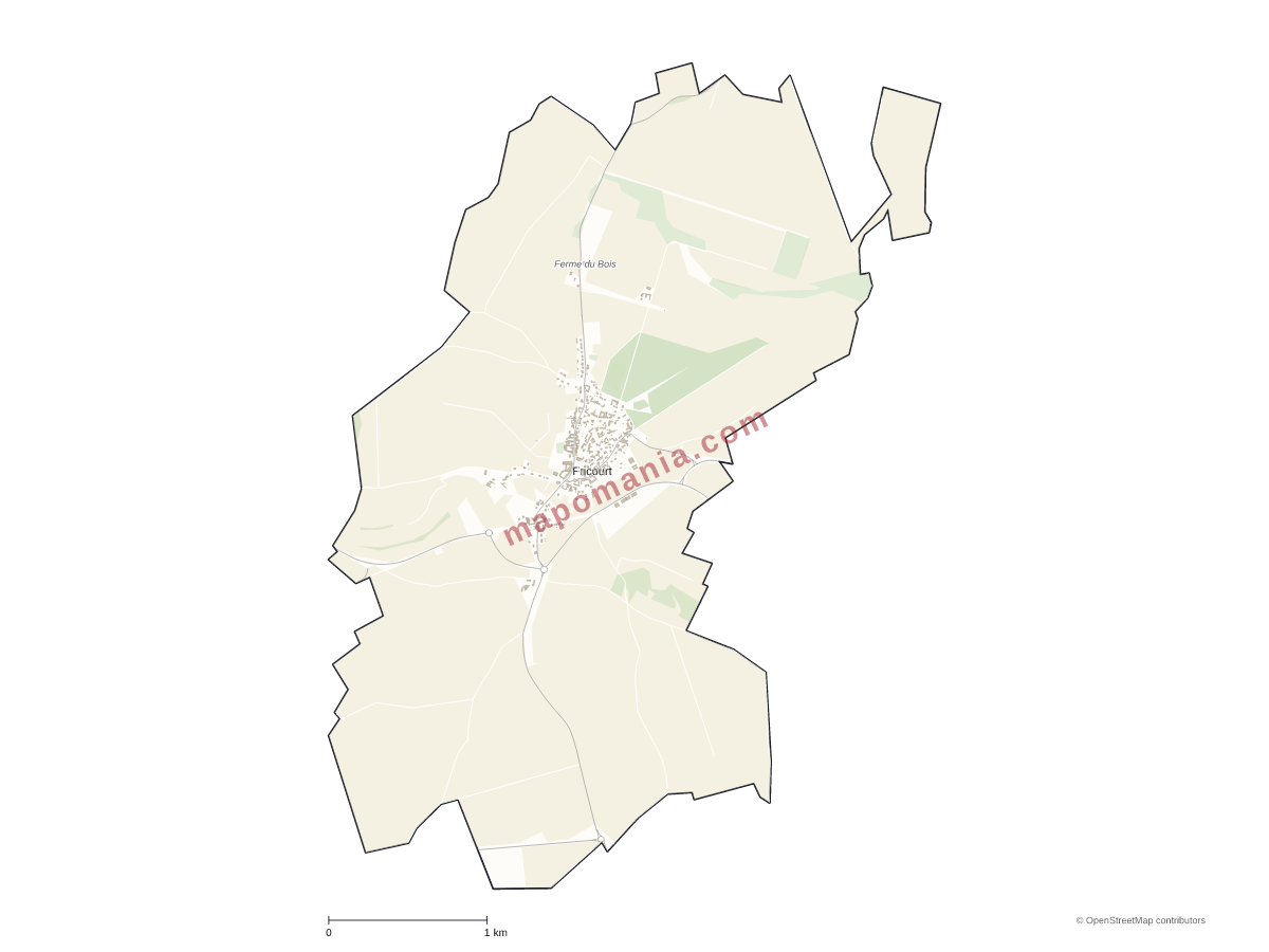 Carte de Fricourt à personnaliser