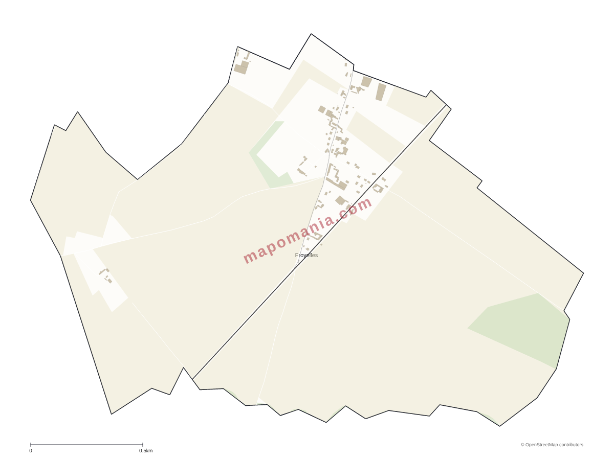 Carte de Froyelles à personnaliser