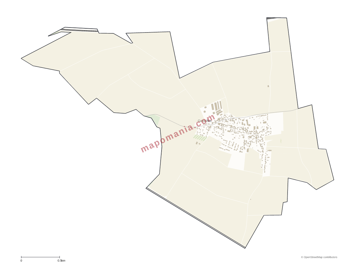 Carte de Gentelles à personnaliser