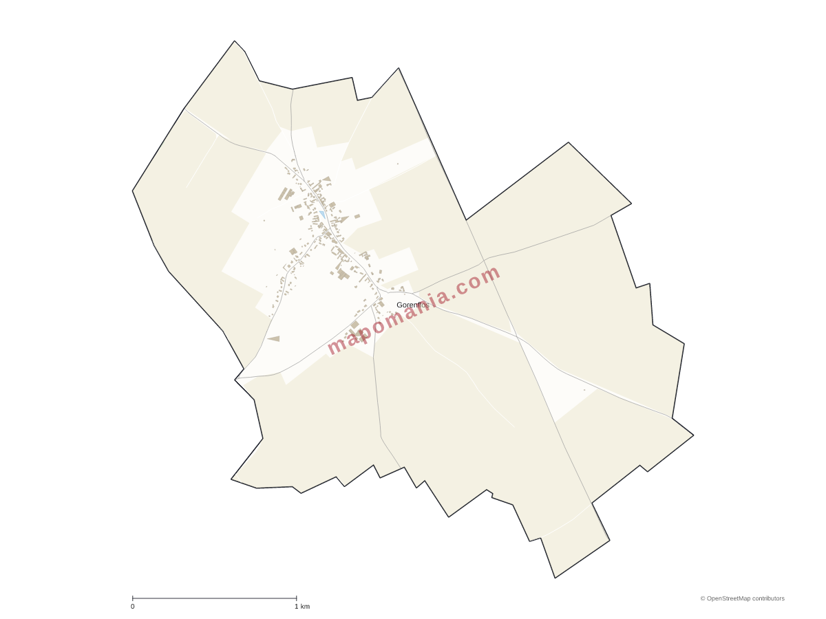 Carte de Gorenflos à personnaliser