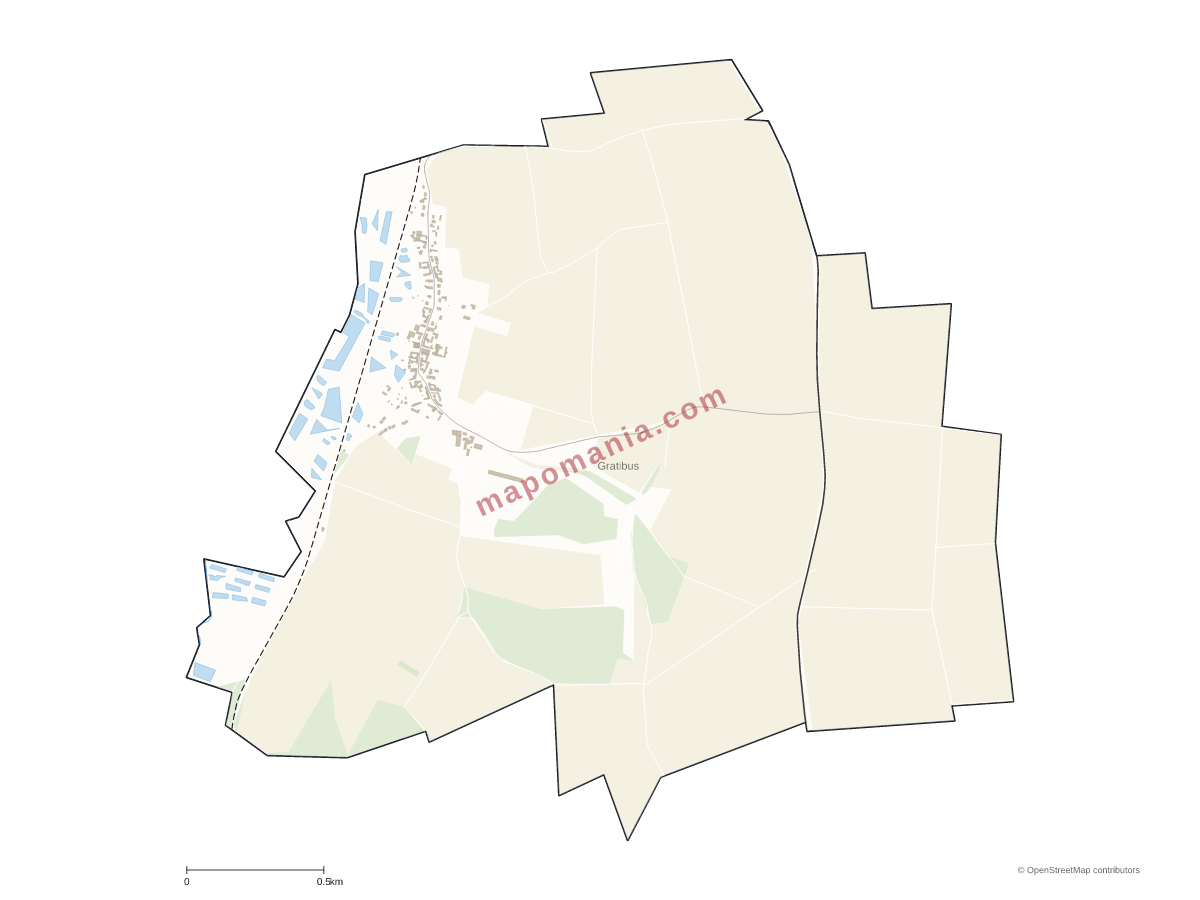 Carte de Gratibus à personnaliser