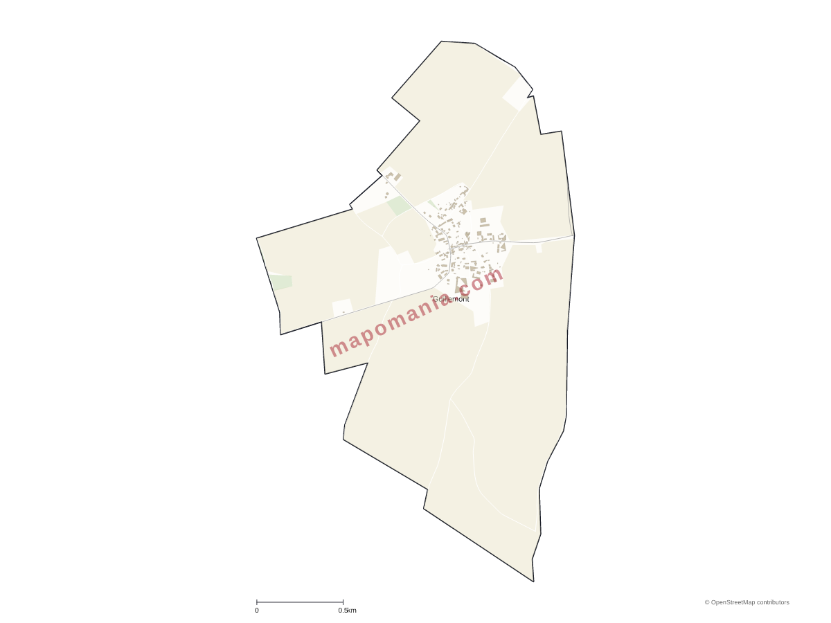 Carte de Guillemont à personnaliser