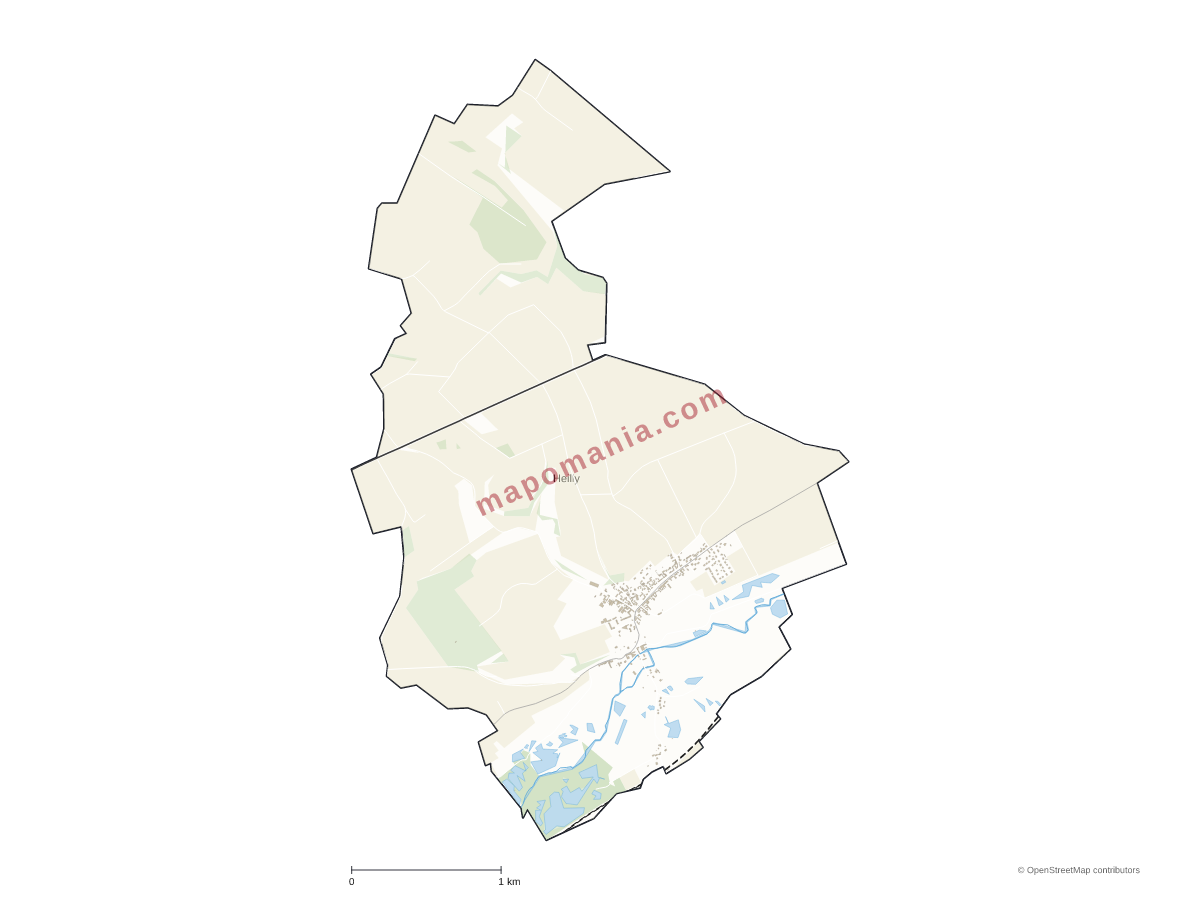 Carte de Heilly à personnaliser