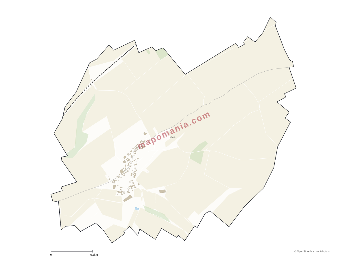 Carte de Irles à personnaliser