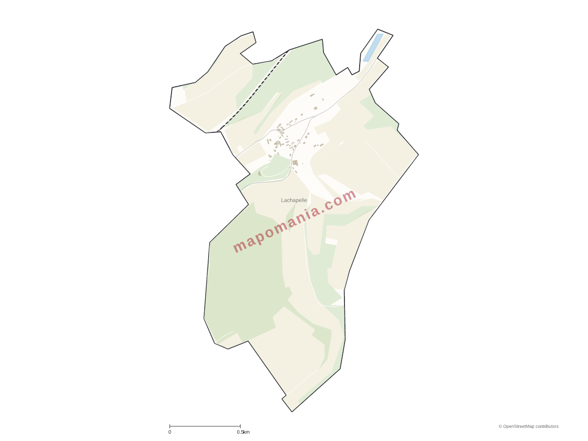 Carte de Lachapelle à personnaliser