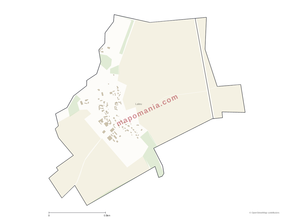 Carte de Laleu à personnaliser