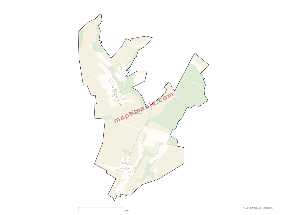 Carte de Lanches-Saint-Hilaire à personnaliser