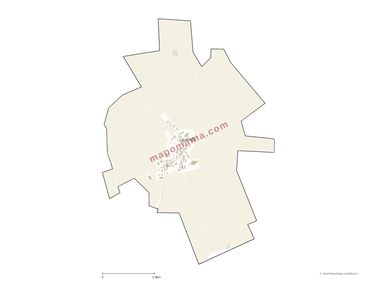 Carte de Laviéville à personnaliser