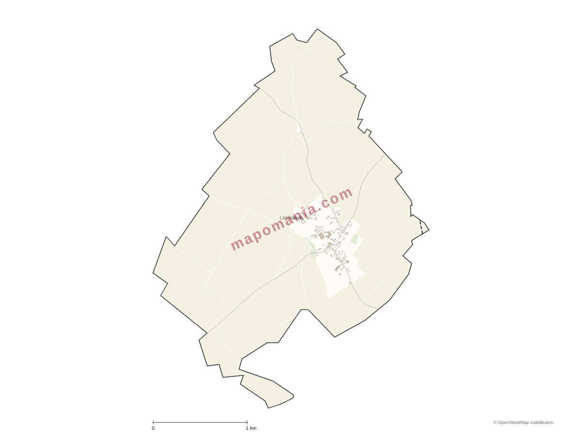 Carte de Lesbœufs à personnaliser