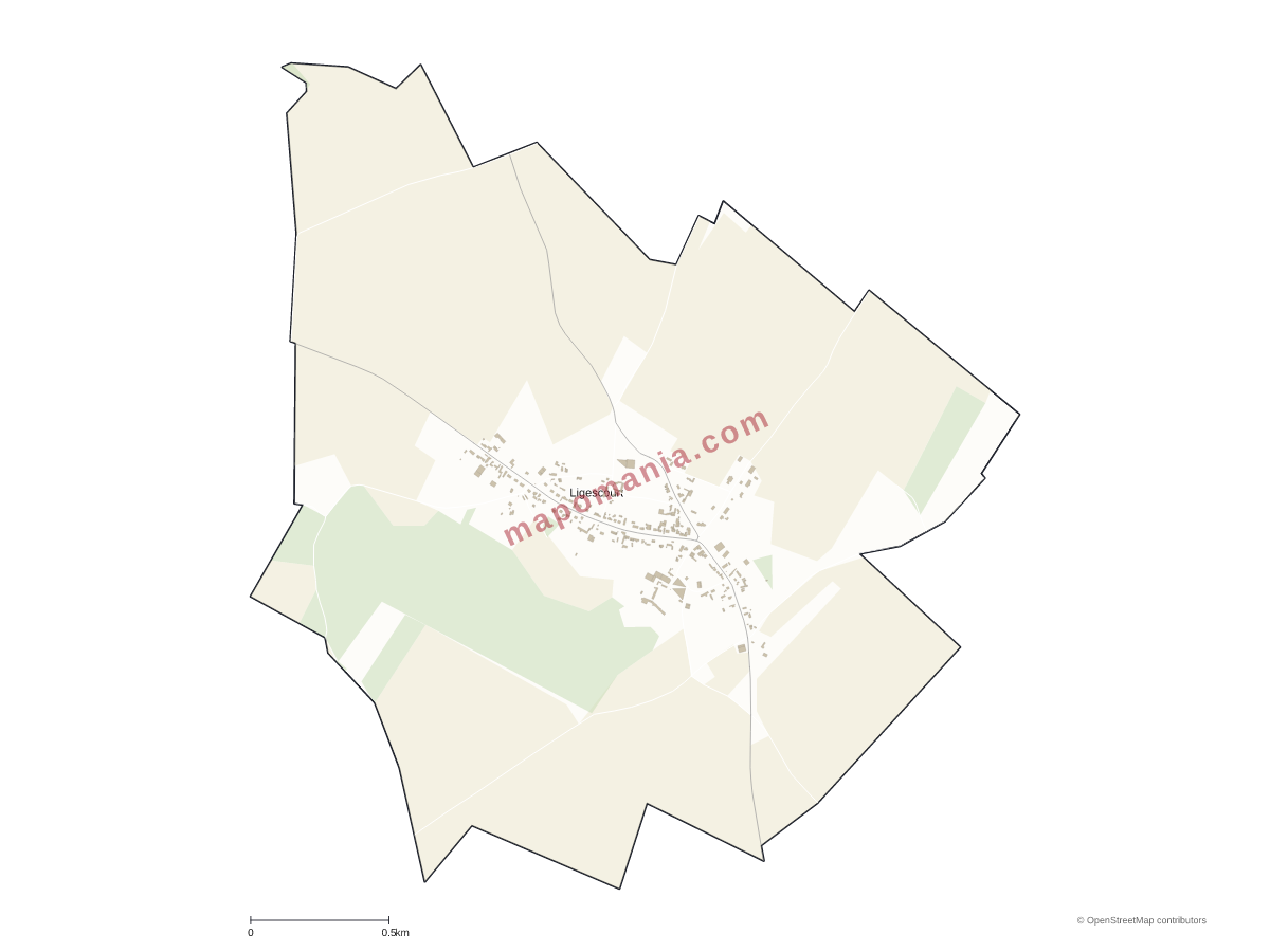 Carte de Ligescourt à personnaliser