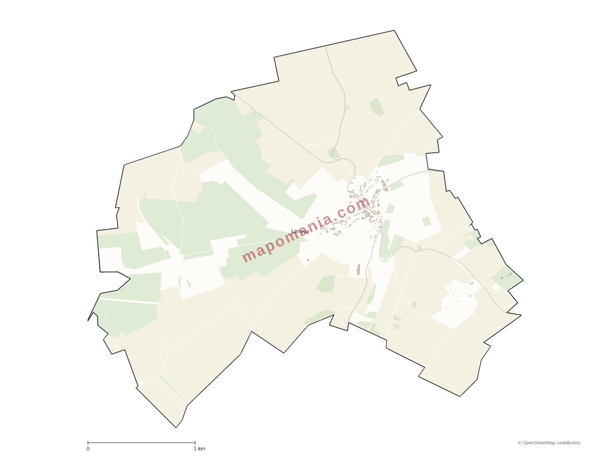 Carte de Limeux à personnaliser