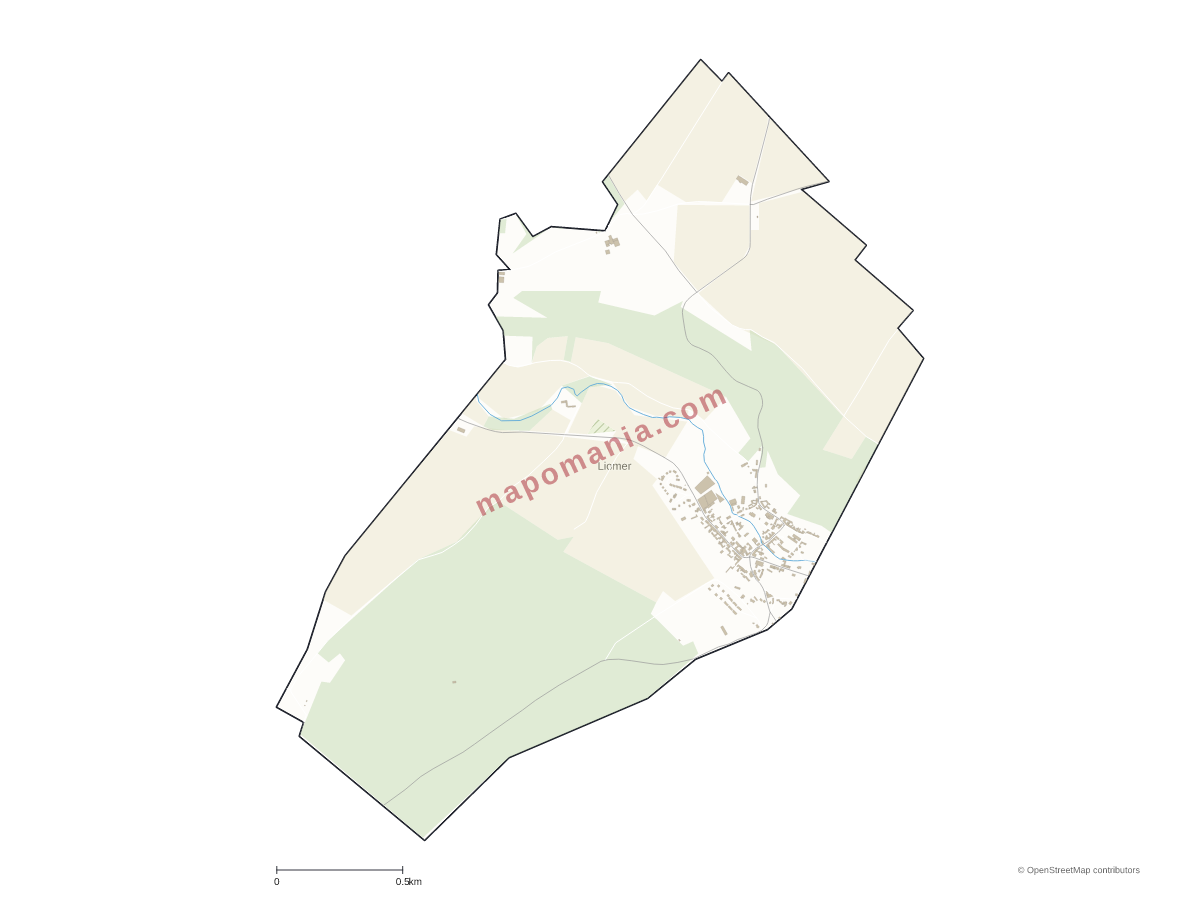 Carte de Liomer à personnaliser