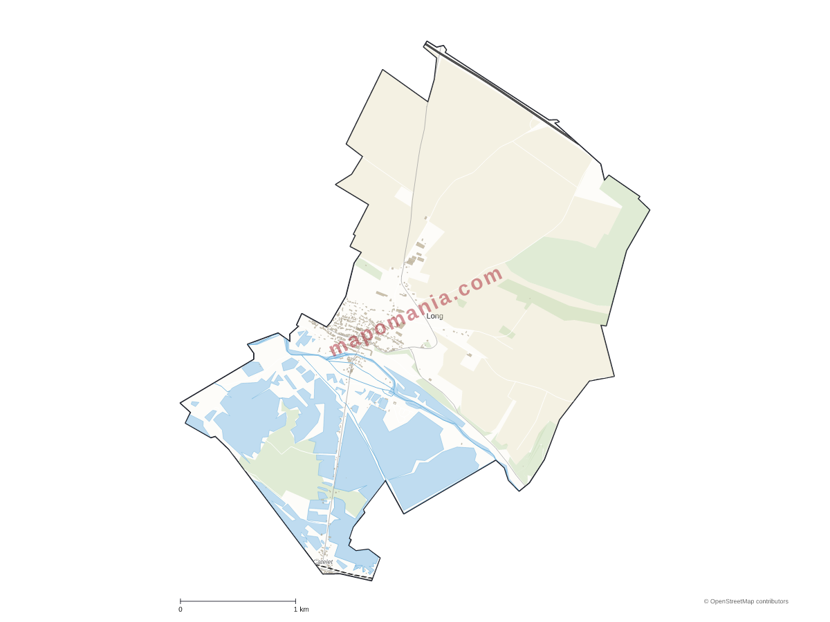 Carte de Long à personnaliser