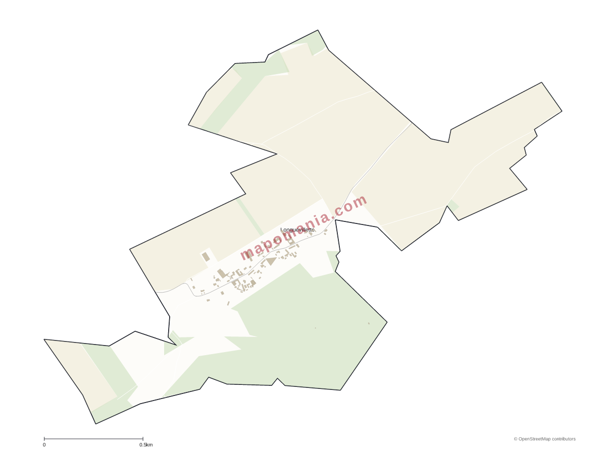 Carte de Longuevillette à personnaliser