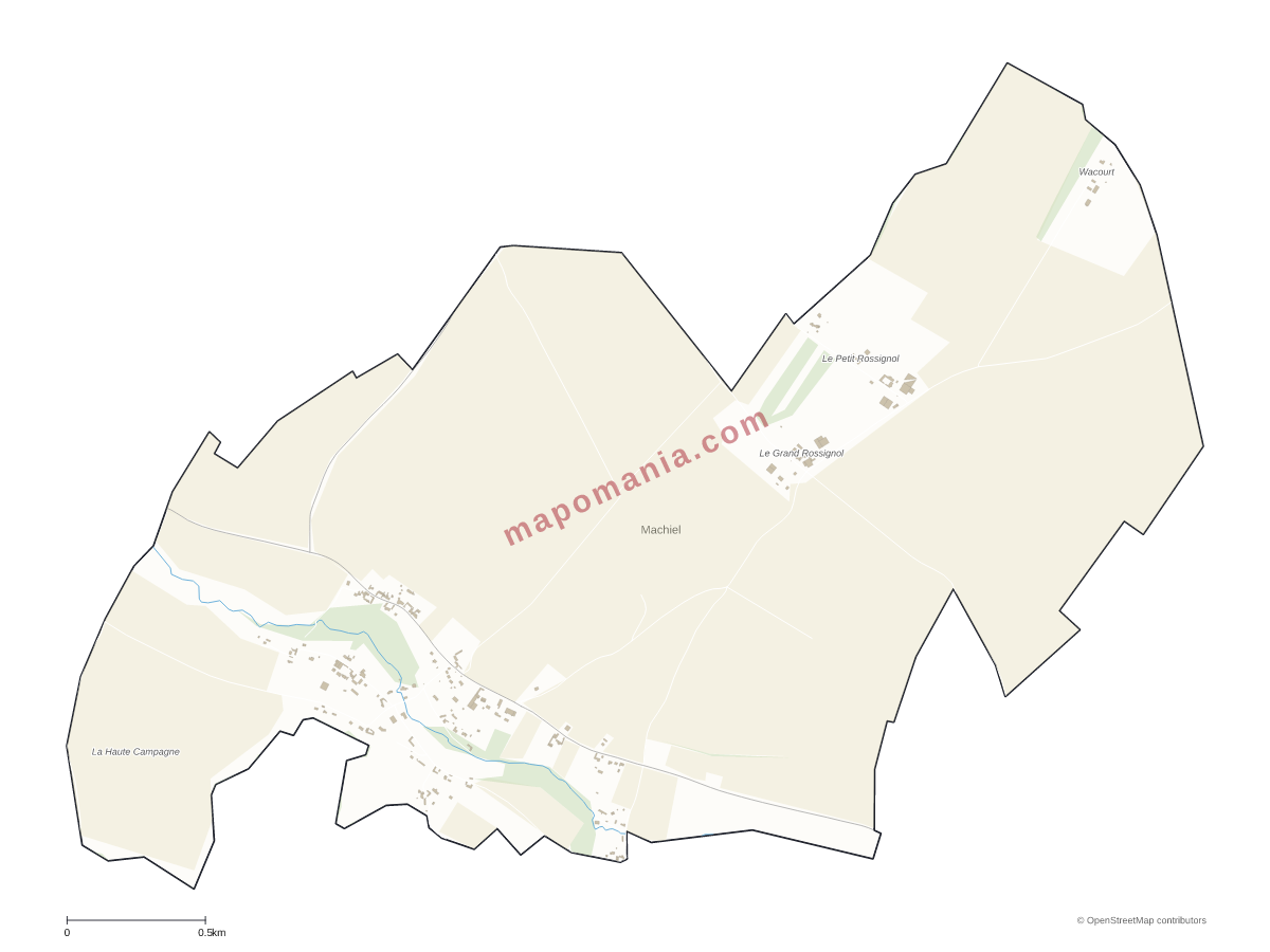 Carte de Machiel à personnaliser