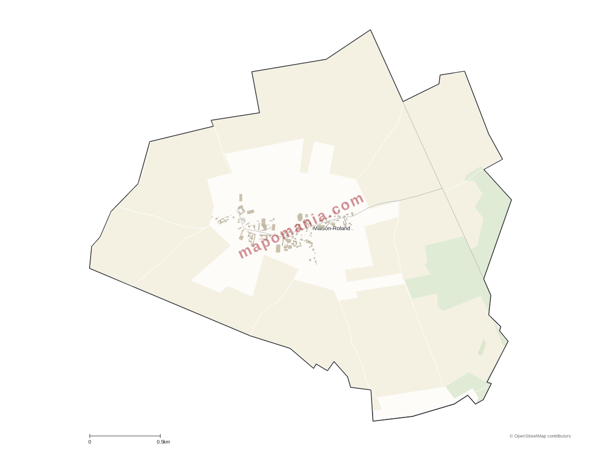 Carte de Maison-Roland à personnaliser