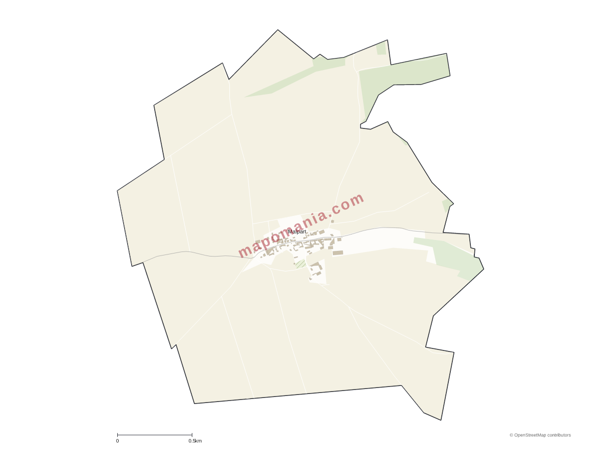 Carte de Malpart à personnaliser