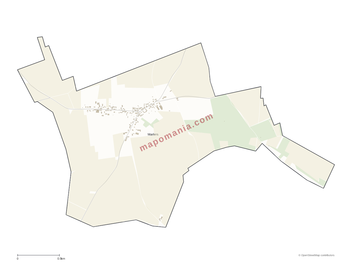 Carte de Marlers à personnaliser
