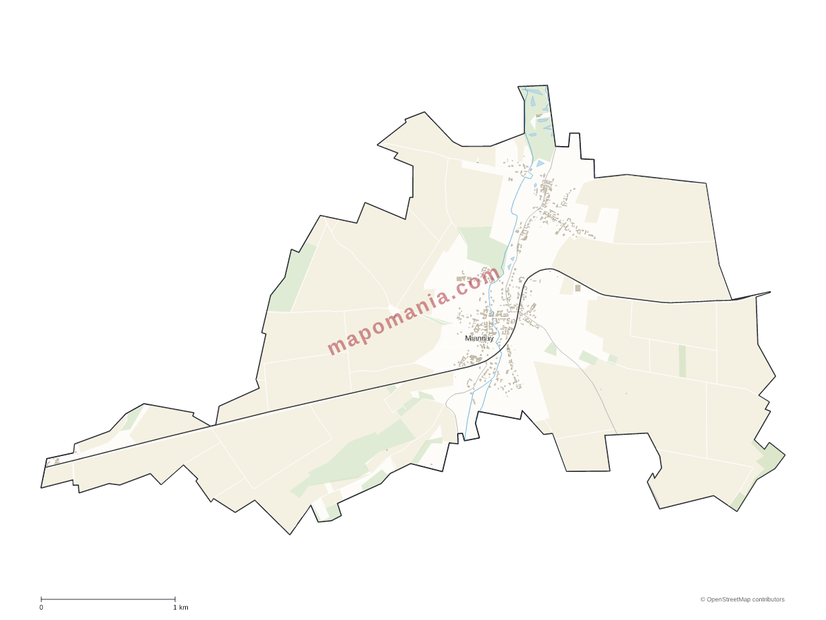 Carte de Miannay à personnaliser