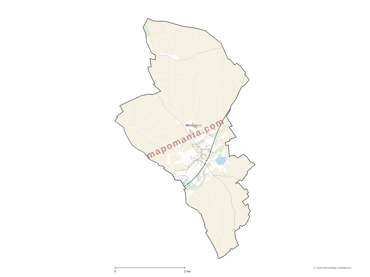 Carte de Miraumont à personnaliser