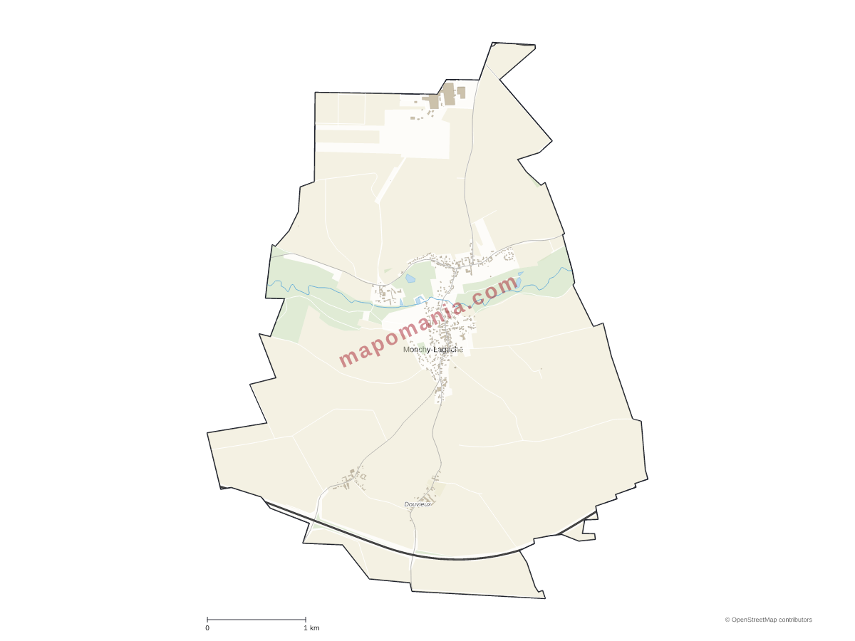 Carte de Monchy-Lagache à personnaliser