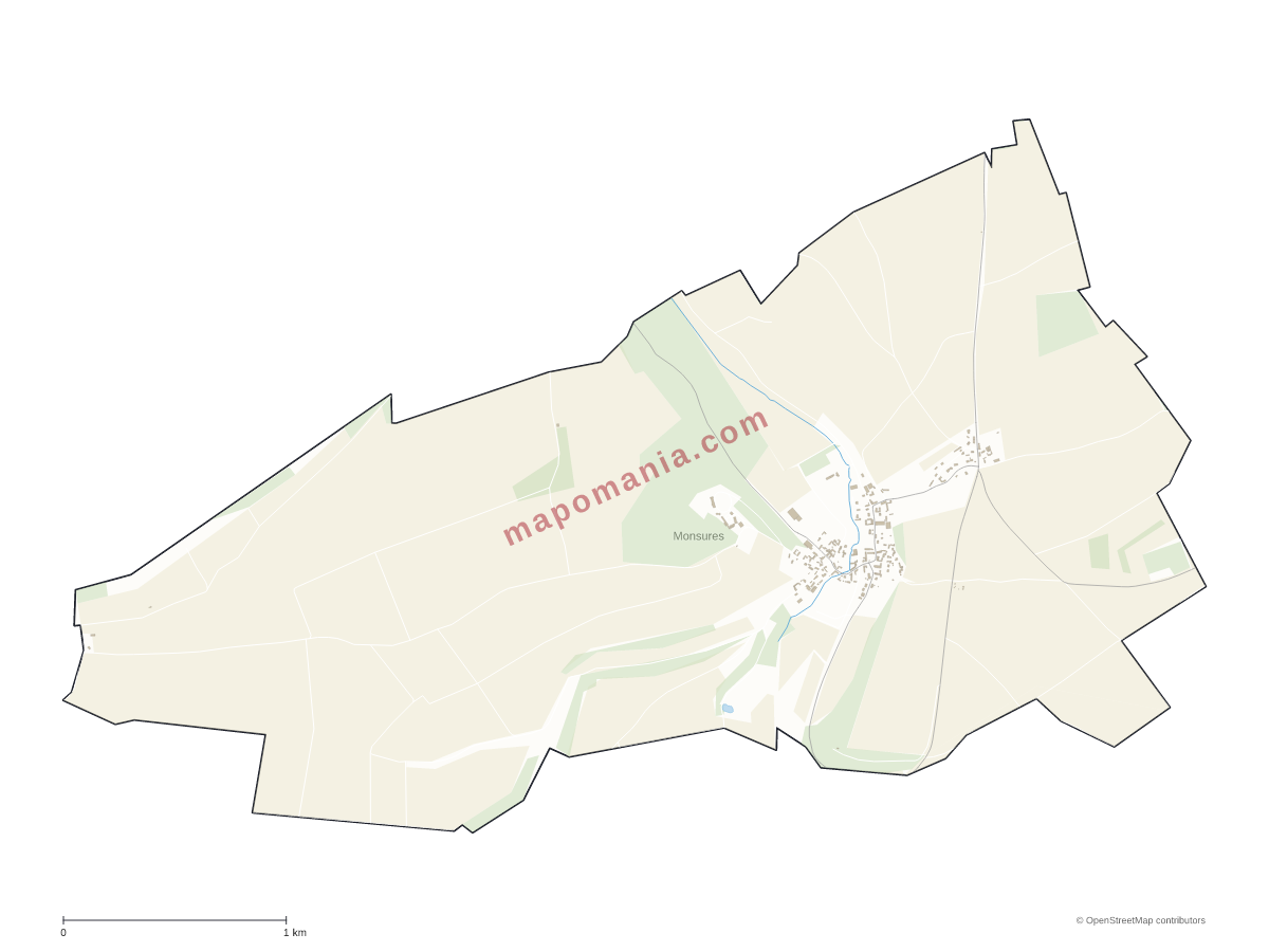 Carte de Monsures à personnaliser