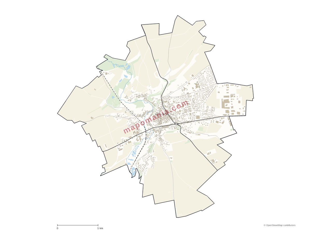 Carte de Montdidier à personnaliser