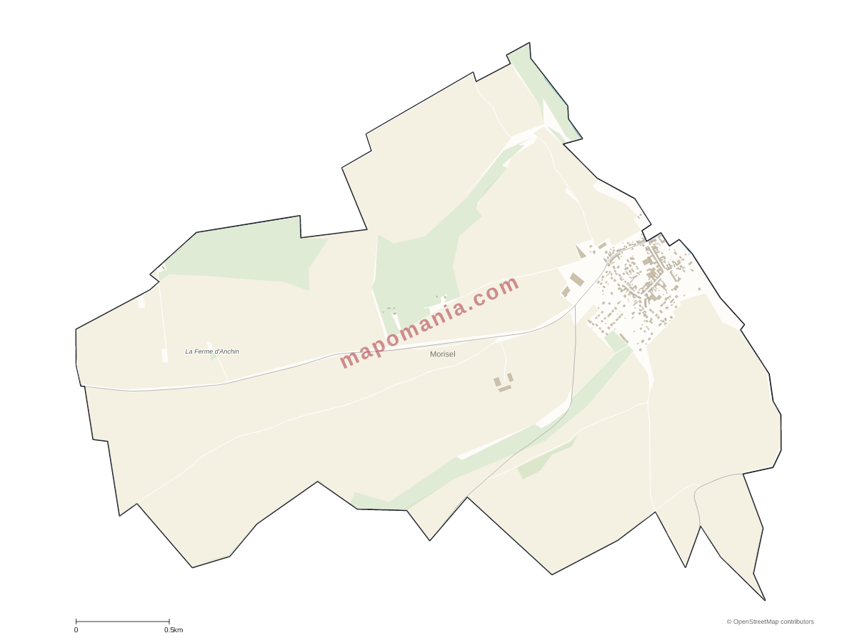 Carte de Morisel à personnaliser