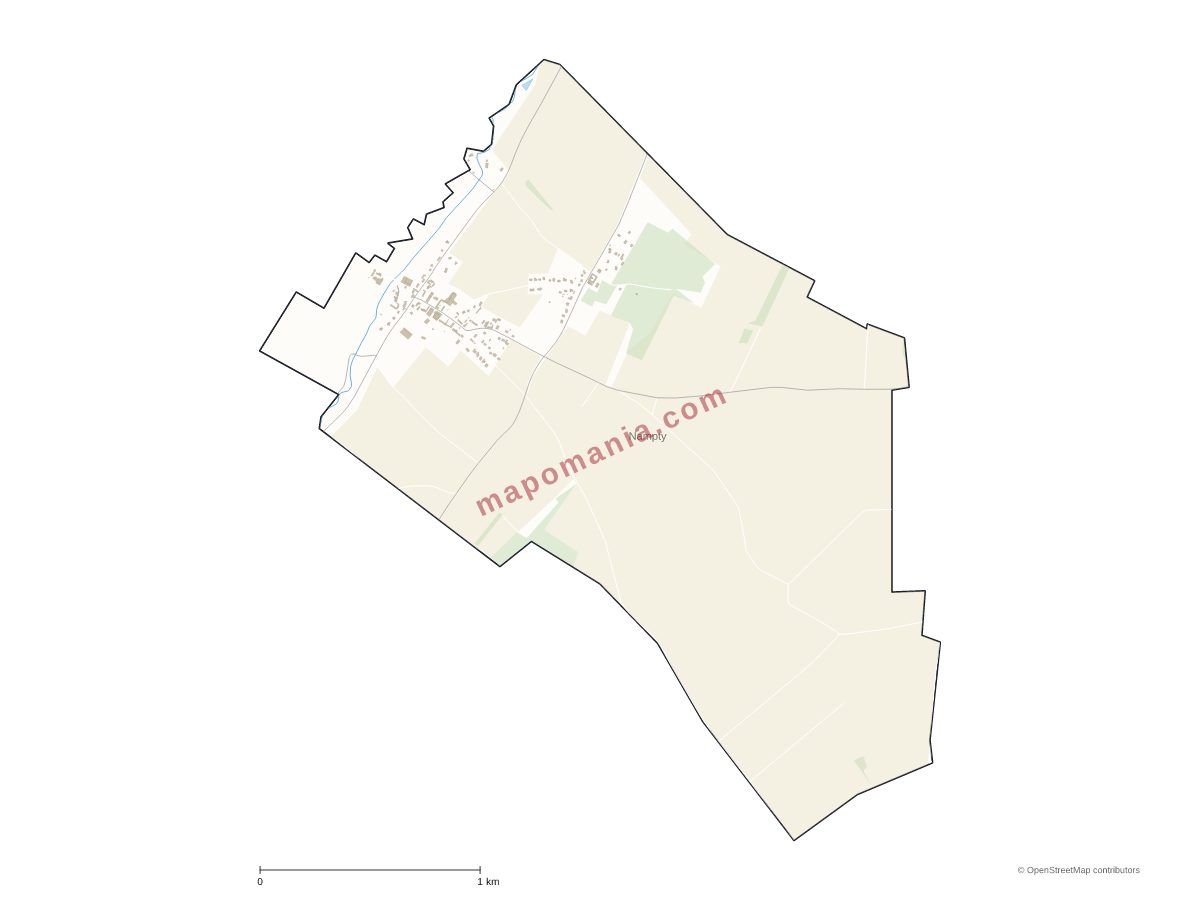 Carte de Nampty à personnaliser