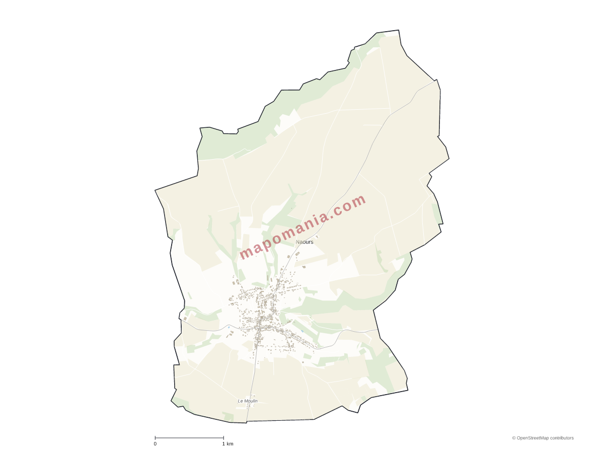 Carte de Naours à personnaliser