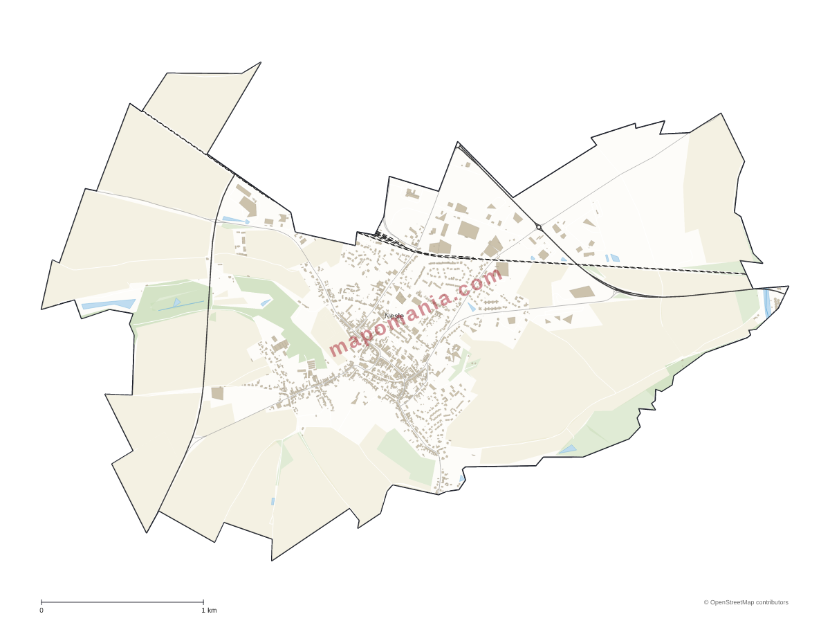 Carte de Nesle à personnaliser