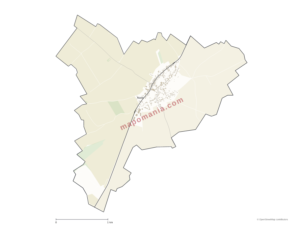 Carte de Nurlu à personnaliser