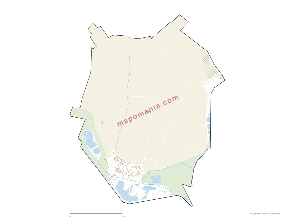 Carte de Offoy à personnaliser