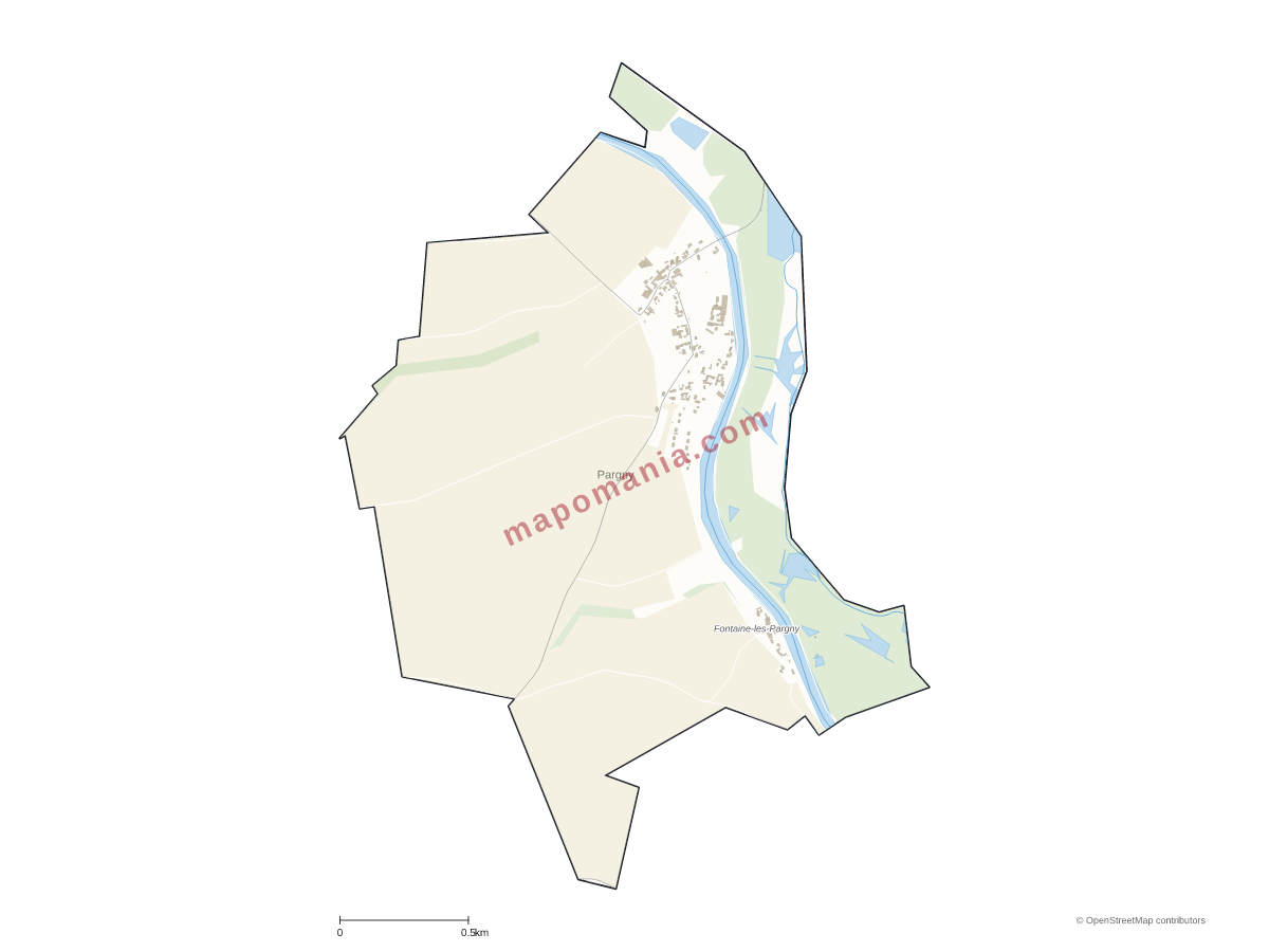 Carte de Pargny à personnaliser