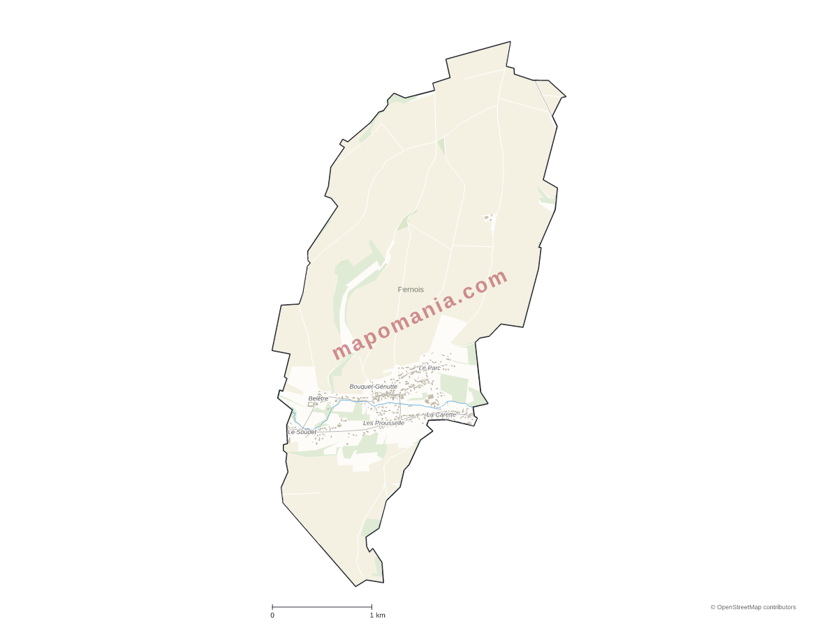 Carte de Pernois à personnaliser