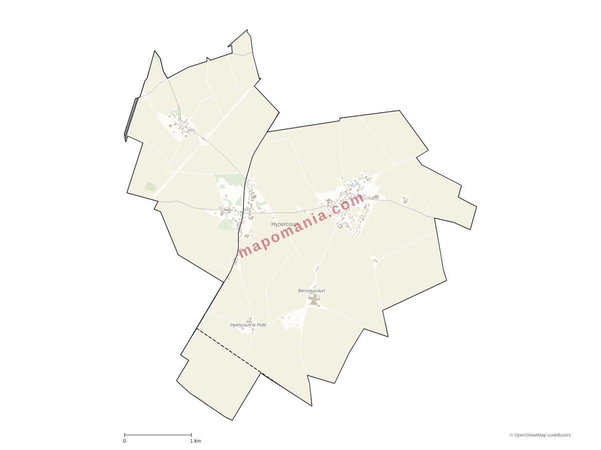 Carte de Hypercourt à personnaliser