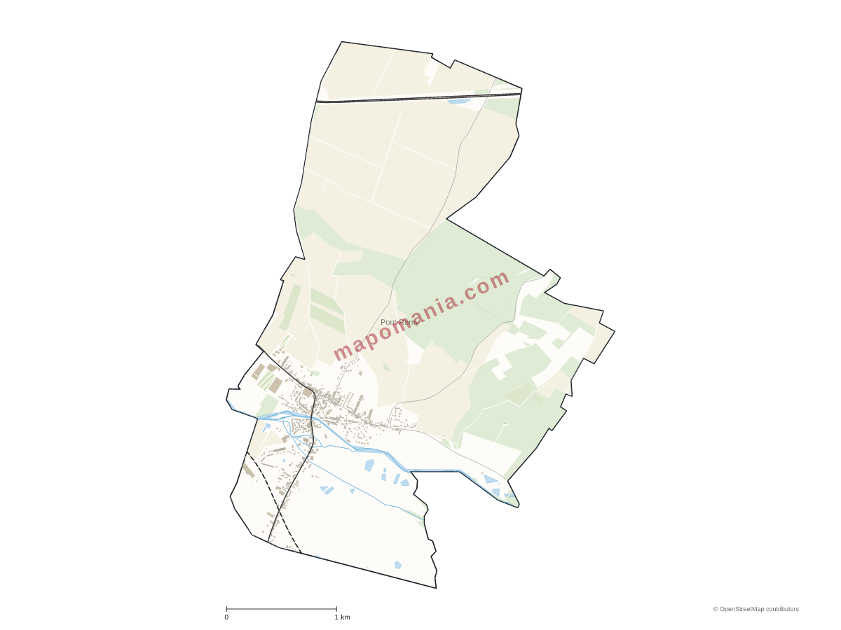 Carte de Pont-Remy à personnaliser