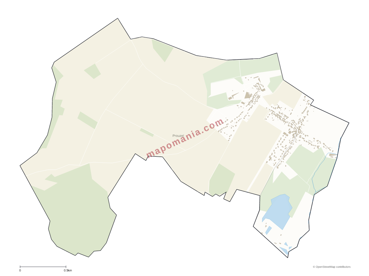 Carte de Prouzel à personnaliser