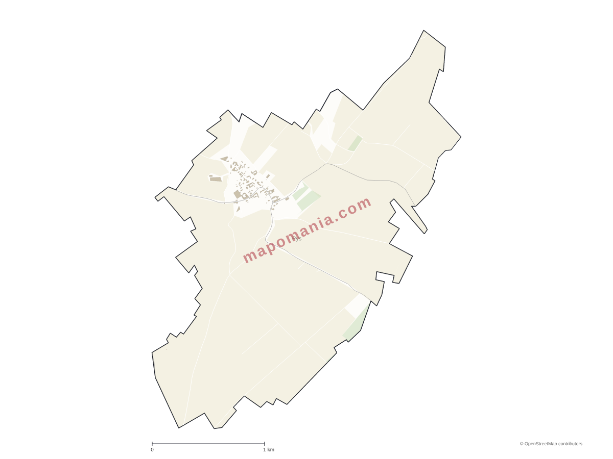 Carte de Pys à personnaliser