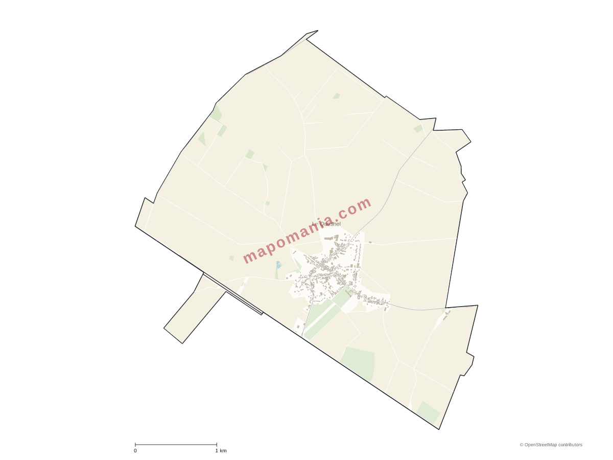 Carte de Le Quesnel à personnaliser