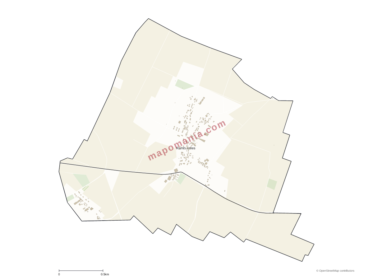 Carte de Ramburelles à personnaliser