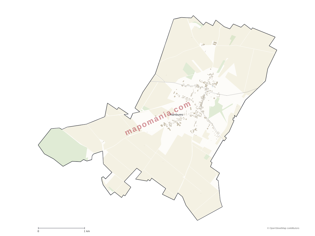 Carte de Rambures à personnaliser