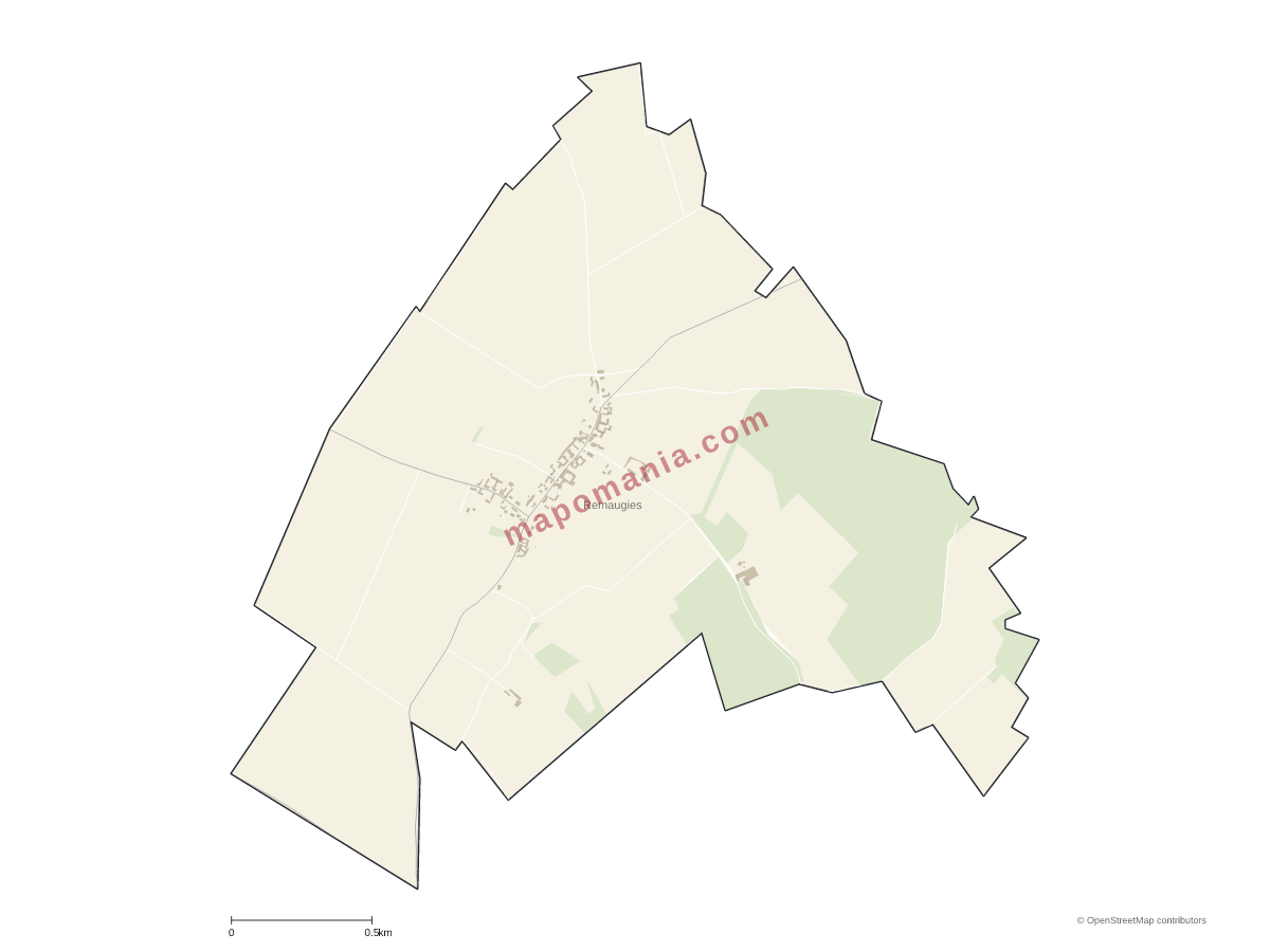Carte de Remaugies à personnaliser