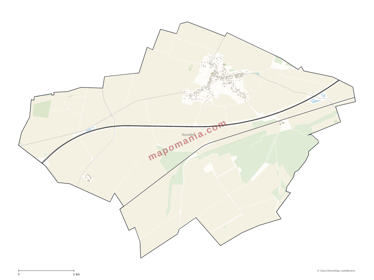 Carte de Revelles à personnaliser